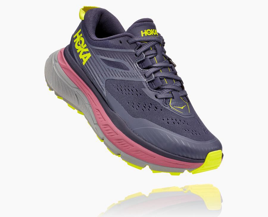 Tenis Hoka One One Trail Mujer Azul Marino - Stinson Atr 6 - EVHF49301